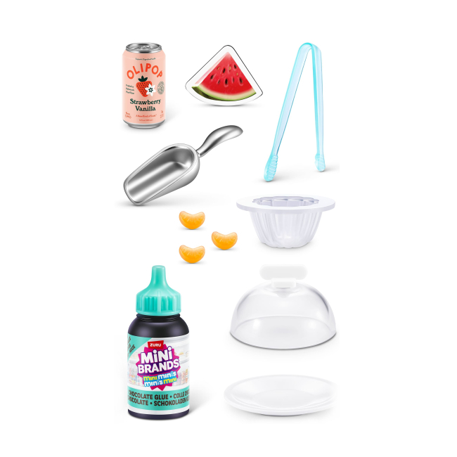 Аксессуары для фигурок - Игровой набор Zuru Mini brands Холодильник с продуктами (77673TQ1)#5