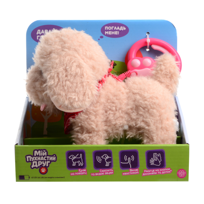 М'які тварини - Інтерактивна іграшка Мій пухнастий друг Песик Тім (CJ-4520119)#3