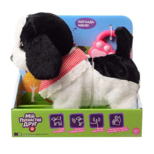 М'які тварини - Інтерактивна іграшка Мій пухнастий друг Песик Робін (CJ-4857150)#4