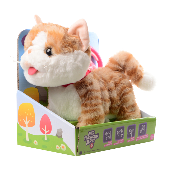 Мягкие животные - Интерактивная игрушка Мій пухнастий друг Котик Симба (CJ-4857160)#5