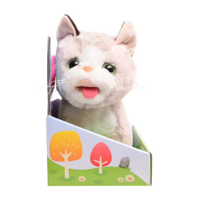 Мягкие животные - ​Интерактивная игрушка Мій пухнастий друг Котик Марсик (CJ-4857161)#6