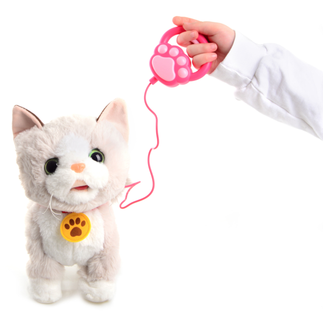 Мягкие животные - ​Интерактивная игрушка Мій пухнастий друг Котик Марсик (CJ-4857161)#8