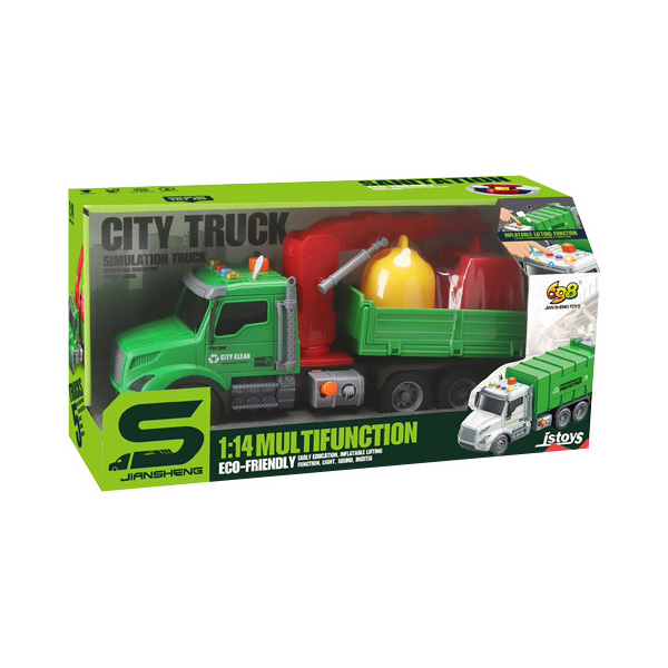 Транспорт и спецтехника - Автомодель Cars S Мусоровоз 1:14 с краном (CJ-4436963)#2