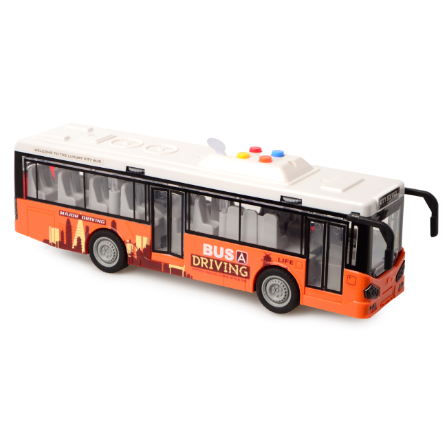 Транспорт и спецтехника - Автомодель Cars S Автобус оранжевый 1:16 (CJ-4073621)#2