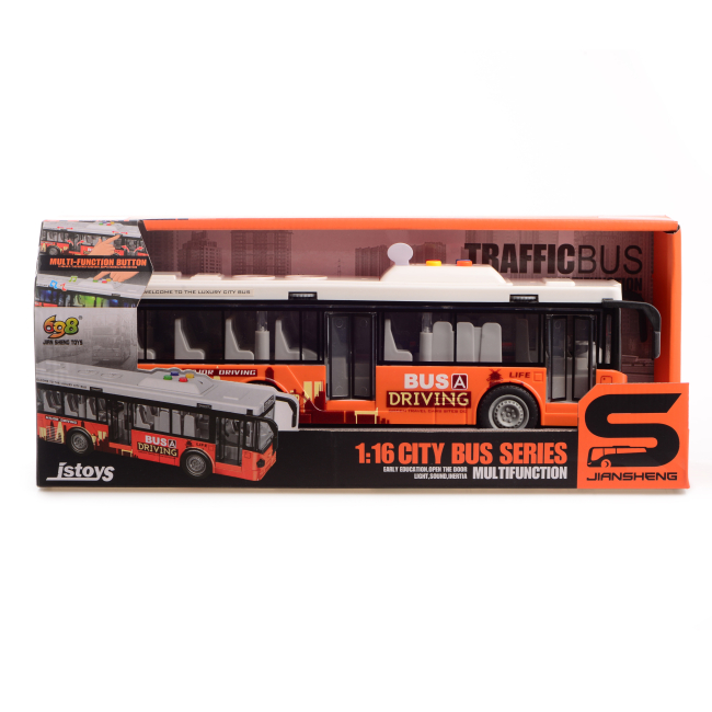 Транспорт и спецтехника - Автомодель Cars S Автобус оранжевый 1:16 (CJ-4073621)#3