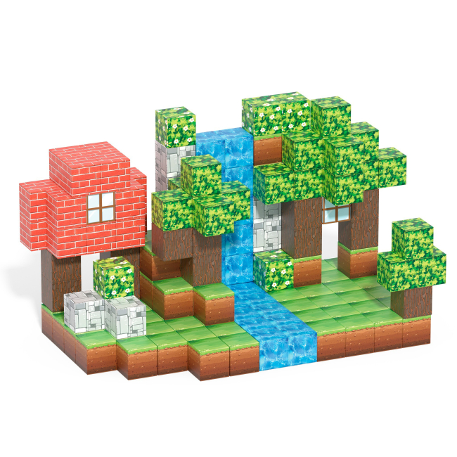 Магнитные конструкторы - Конструктор My World Магнитные блоки 154 детали (CJ-4545569)#2