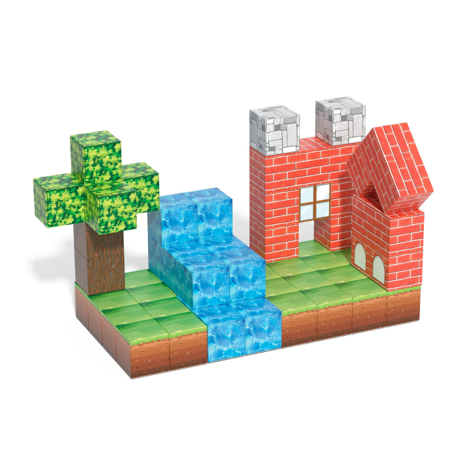 Магнитные конструкторы - Конструктор My World Магнитные блоки 64 детали (CJ-4539682)#2