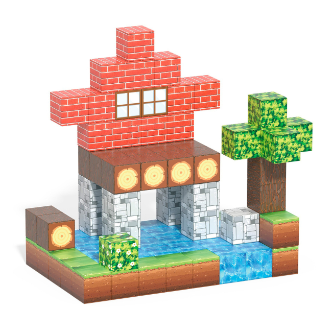 Магнитные конструкторы - Конструктор My World Магнитные блоки 85 деталей (CJ-4832564)#2