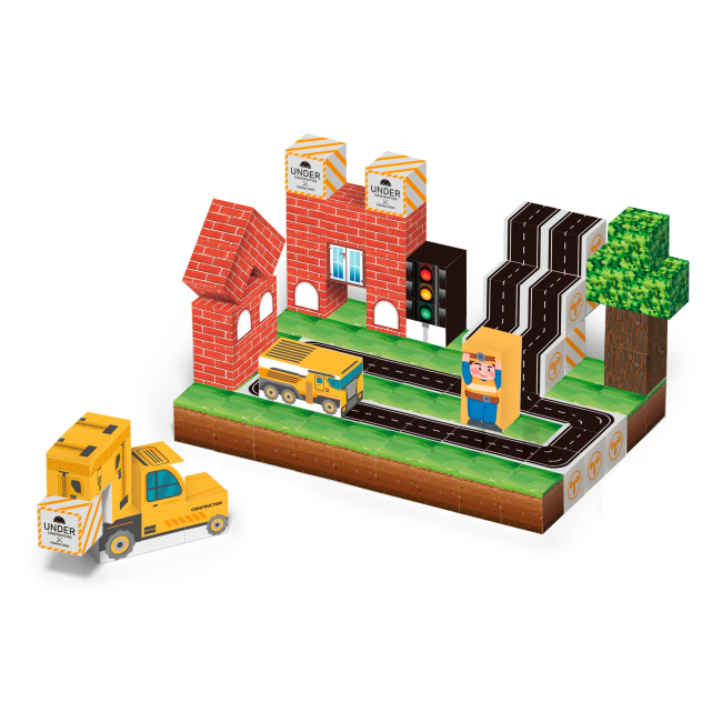 Магнітні конструктори - Конструктор My World Магнітні блоки Місто 100 деталей (CJ-4515482)#2