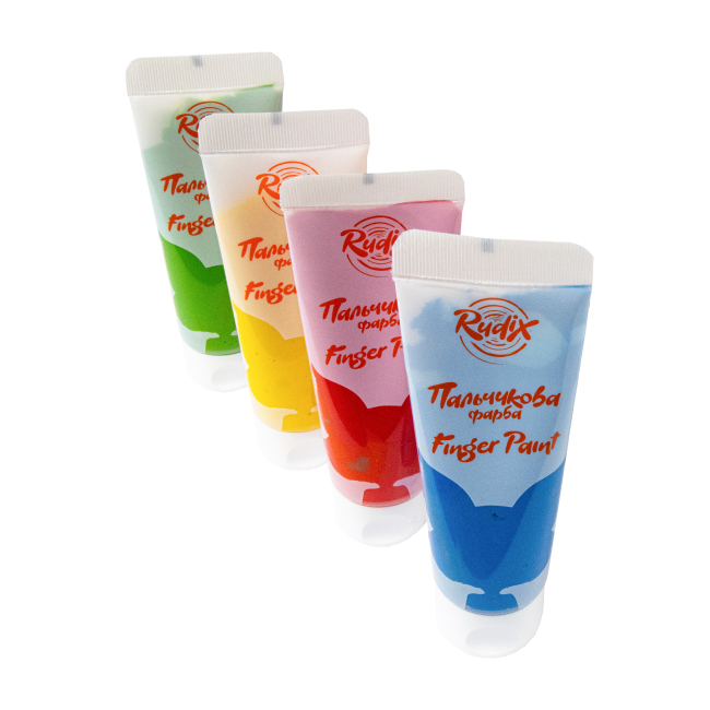 Канцтовары - Пальчиковые краски Rudix 4 цвета (840401)#2
