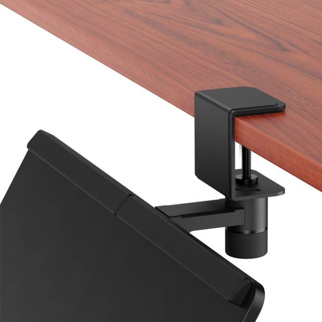 Меблі для геймерів - Полиця для клавіатури OfficePro Black з ящиком для зберігання (KT163B)#8