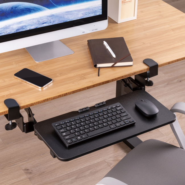 Мебель для геймеров - Полка для клавиатуры OfficePro Black (KT135B)#8