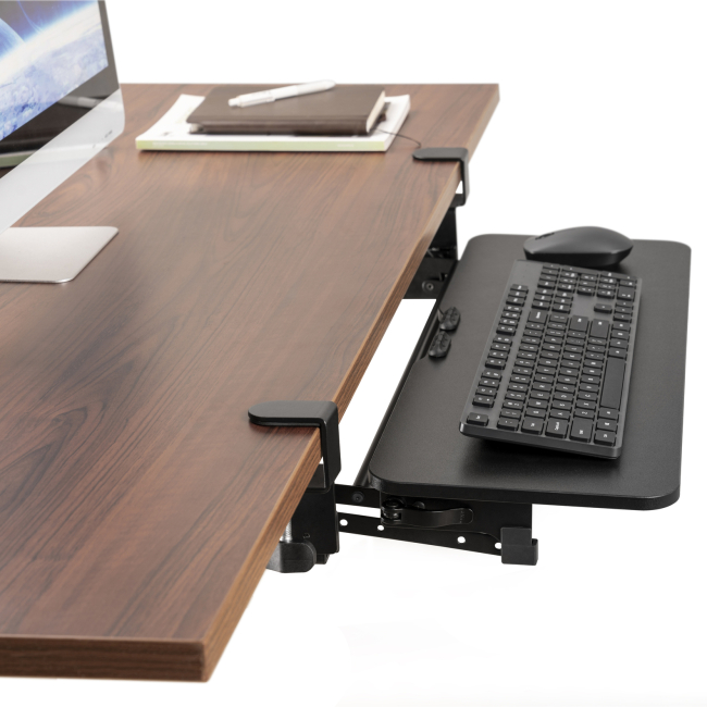 Меблі для геймерів - Полиця для клавіатури OfficePro Black (KT145B)#8