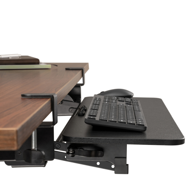 Меблі для геймерів - Полиця для клавіатури OfficePro Black (KT145B)#9