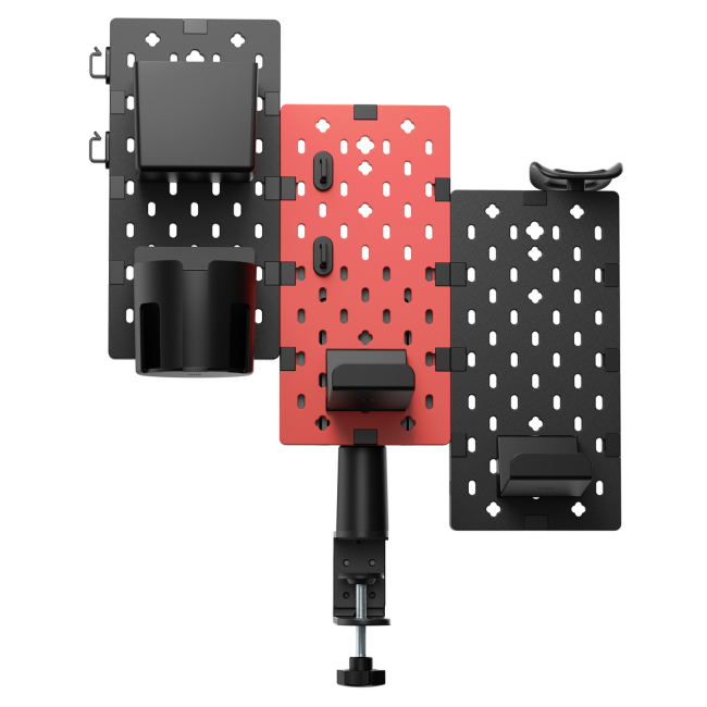 Меблі для геймерів - Настільний органайзер OfficePro Black and red (DO640B)#2