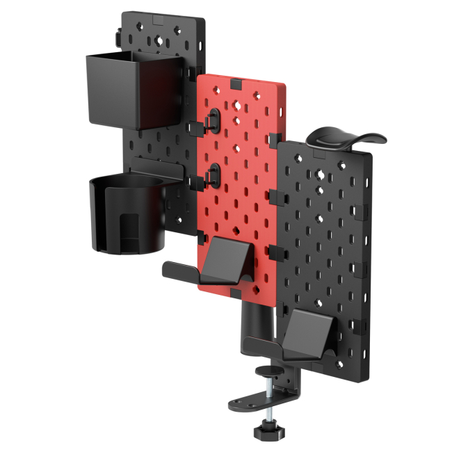 Меблі для геймерів - Настільний органайзер OfficePro Black and red (DO640B)#3