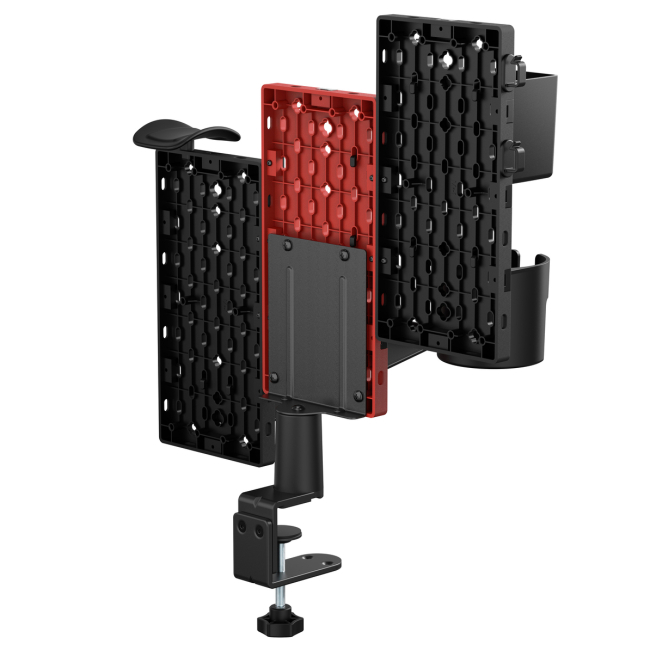 Меблі для геймерів - Настільний органайзер OfficePro Black and red (DO640B)#4