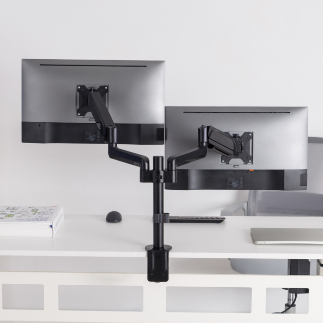 Меблі для геймерів - Настільне кріплення для двох моніторів OfficePro 17-32'' 1-9 kg Black (MA722B)#7