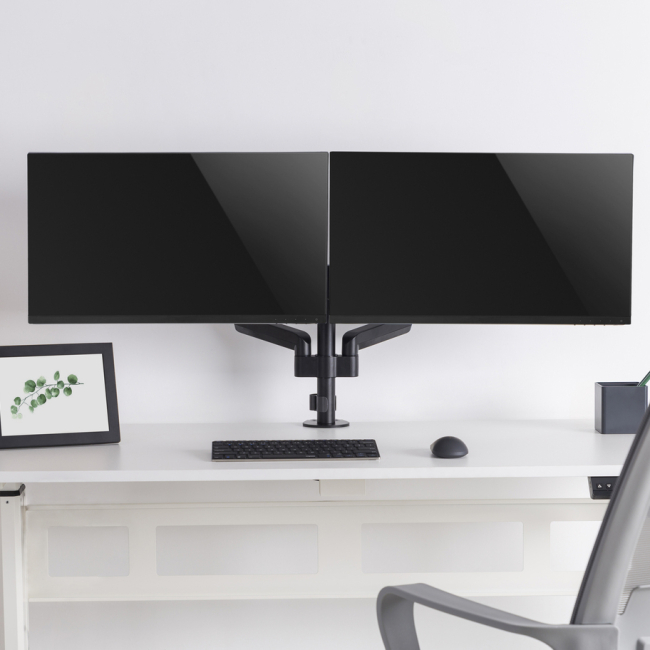 Меблі для геймерів - Настільне кріплення для двох моніторів OfficePro 17-32'' 1-9 kg Black (MA722B)#9