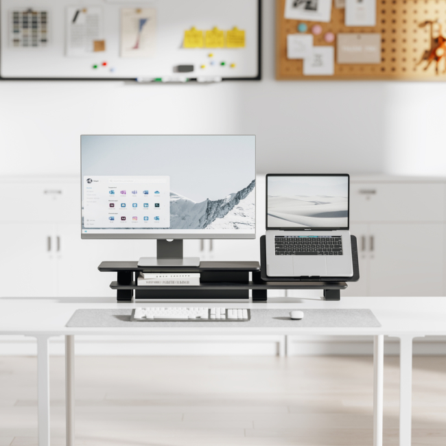 Мебель для геймеров - Подставка для монитора OfficePro Wood black (MR260B)#5
