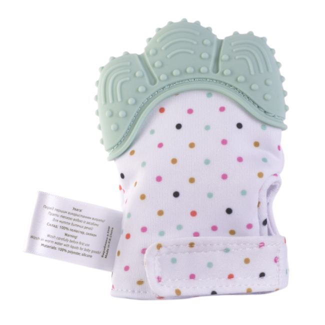 Брязкальця, прорізувачі - Прорізувач-рукавичка Baby Team м'ятний (4090/1)#2