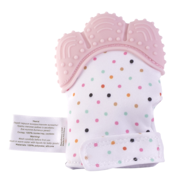 Брязкальця, прорізувачі - Прорізувач-рукавичка Baby Team пудровий (4090/2)#2