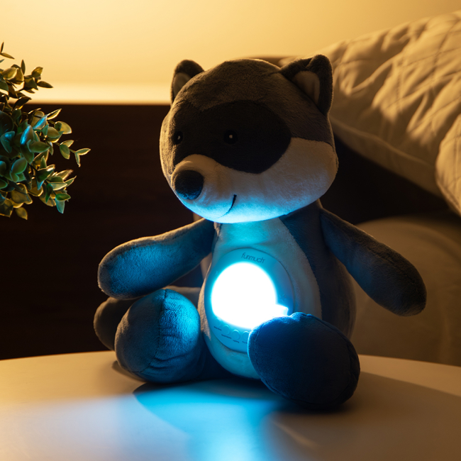 Нічники, проектори - ​Нічник Funmuch Єнот з датчиком плачу AI та проектором (FM666-72)#5