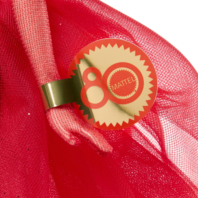 Ляльки - ​Колекційна лялька Barbie Signature Ruby Red 80-та річниця (JBJ17)#5