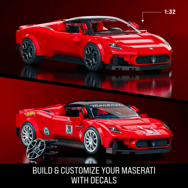 Конструктори Hot Wheels - Конструктор Hot Wheels Brick Shop Speed Maserati MC20 250 деталей (JFR90)#2