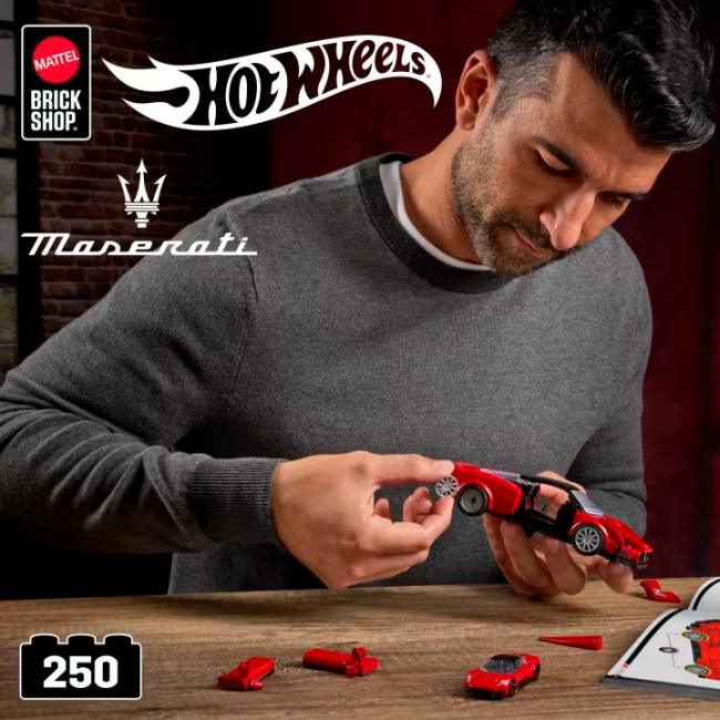 Конструктори Hot Wheels - Конструктор Hot Wheels Brick Shop Speed Maserati MC20 250 деталей (JFR90)#6