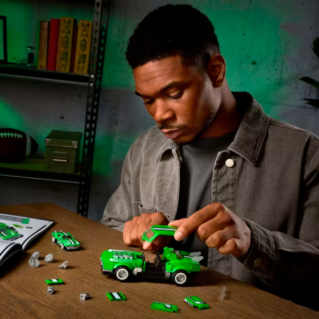 Конструктори Hot Wheels - ​Конструктор Hot Wheels Brick Shop Speed Custom ’68 Camaro 289 деталей (JFT16)#2