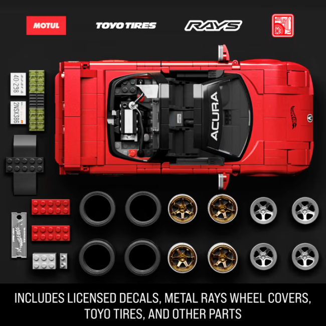 Конструктори Hot Wheels - Конструктор Hot Wheels Brick Shop Elite Acura NSX 876 деталей (JFT17)#3