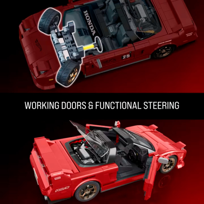 Конструктори Hot Wheels - ​Конструктор Hot Wheels Brick Shop Elite Acura NSX 876 деталей (JFT17)#5