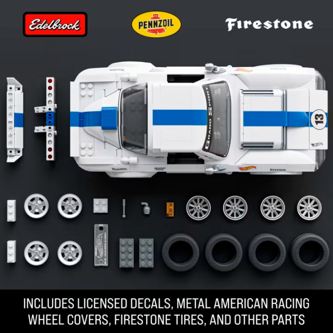 Конструктори Hot Wheels - Конструктор Hot Wheels Brick Shop Elite Corvette Grand Sport 918 деталей (JGR31)#3