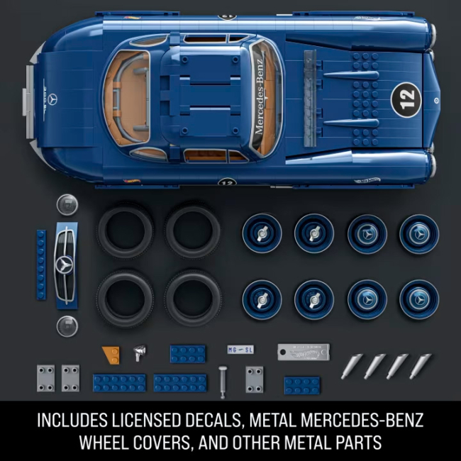 Конструктори Hot Wheels - Конструктор Hot Wheels Brick Shop Mercedes-Benz 300 SL 1600 деталей (HWW25)#3