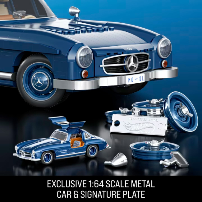 Конструктори Hot Wheels - Конструктор Hot Wheels Brick Shop Mercedes-Benz 300 SL 1600 деталей (HWW25)#4
