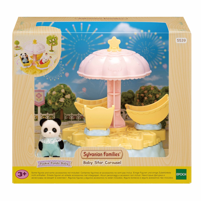 Фігурки тварин - Ігровий набір Sylvanian Families Малюк Панда і карусель (5539)#2