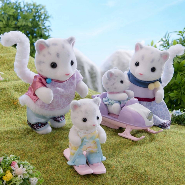 Фігурки тварин - Ігровий набір Sylvanian Families Сім’я Сніжних леопардів (5814)#4