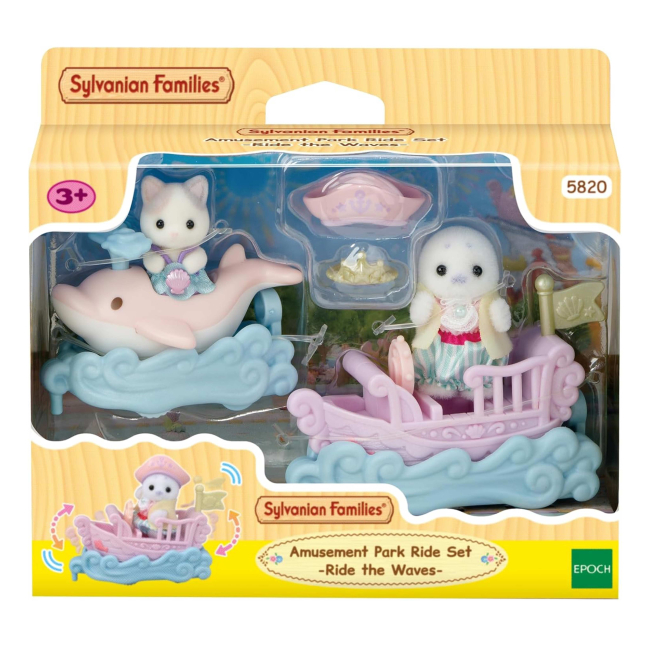 Фігурки тварин - Ігровий набір Sylvanian Families Малюки на атракціонах човники (5820)#6