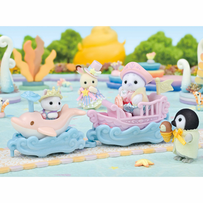 Фігурки тварин - Ігровий набір Sylvanian Families Малюки на атракціонах човники (5820)#7