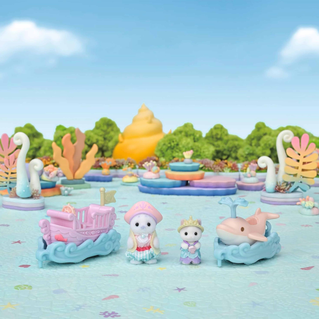Фігурки тварин - Ігровий набір Sylvanian Families Малюки на атракціонах човники (5820)#8