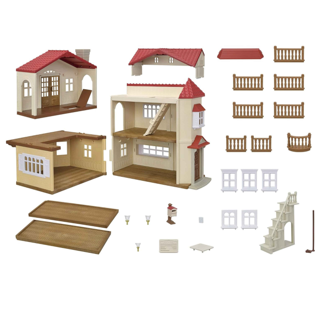 Меблі та будиночки - Ігровий набір Sylvanian Families Великий двоповерховий будинок (5716)#3