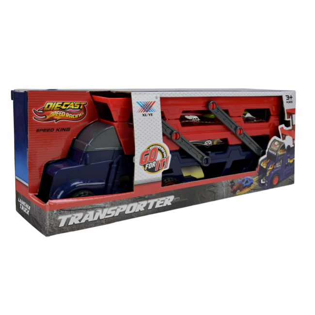 Транспорт і спецтехніка - Ігровий набір Країна Іграшок Трейлер з машинками (K140A11)#5