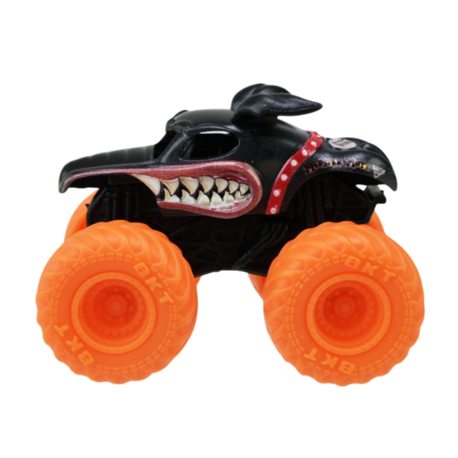 Автомодели - Автомодель Monster Jam 1:72 черная с оранжевыми колесами (6071187/4)#2
