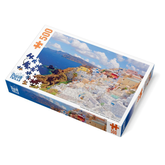 Пазлы - Пазл Puzzleville Санторини Греция 500 элементов (PZL500_2)#3