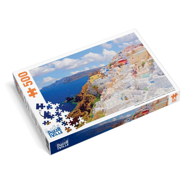Пазлы - Пазл Puzzleville Санторини Греция 500 элементов (PZL500_2)#4
