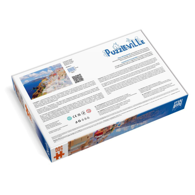 Пазлы - Пазл Puzzleville Санторини Греция 500 элементов (PZL500_2)#5