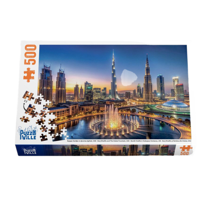 Пазли - Пазл Puzzleville Бурдж-Халіфа та фонтан Дубай 500 елементів (PZL500_3)#2