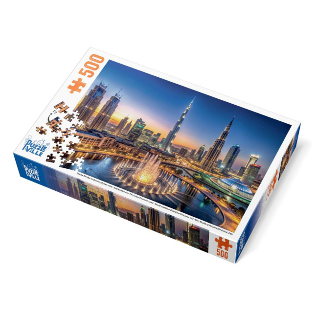 Пазли - Пазл Puzzleville Бурдж-Халіфа та фонтан Дубай 500 елементів (PZL500_3)#3