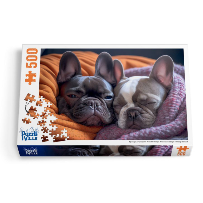 Пазлы - Пазл Puzzleville Французские бульдоги 500 элементов (PZL500_8)#4